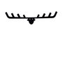 Wallity Antler Gancho de Pared de Metal Negro
